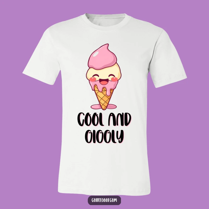 Funny Giggling Ice Cream T-Shirt - Melting Fun Tee, Perfect Funny Gift