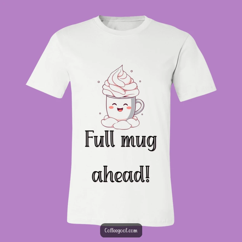Funny Cocoa Mug Cannonball T-Shirt - Embrace Winter Fun Graphic Tee