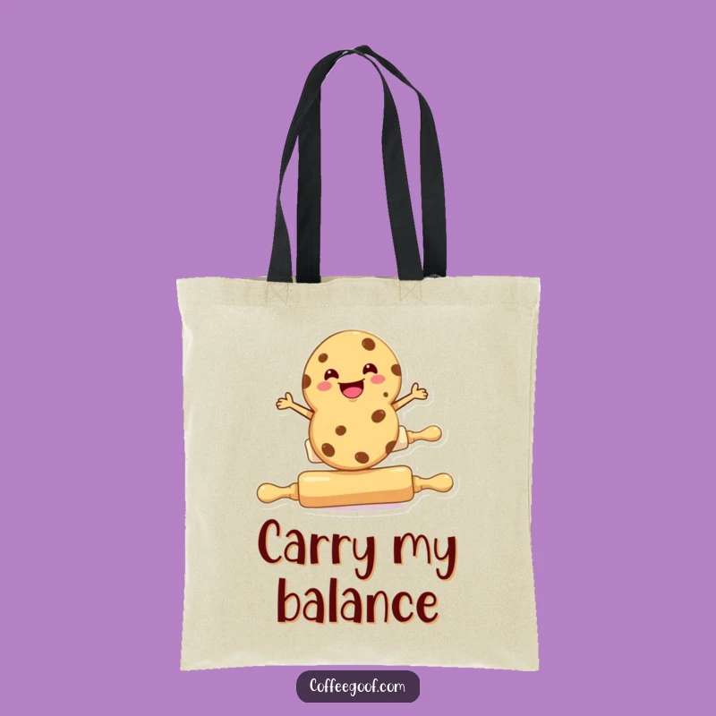 Funny Cookie Rolling Pin Tote Bag - Spacious Carryall for Bakers