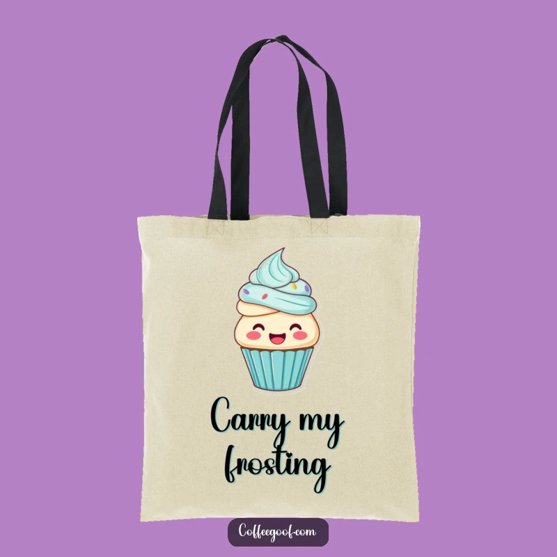 Funny Cupcake Frosting Tote Bag - Stylish Carryall for Sweet Treats