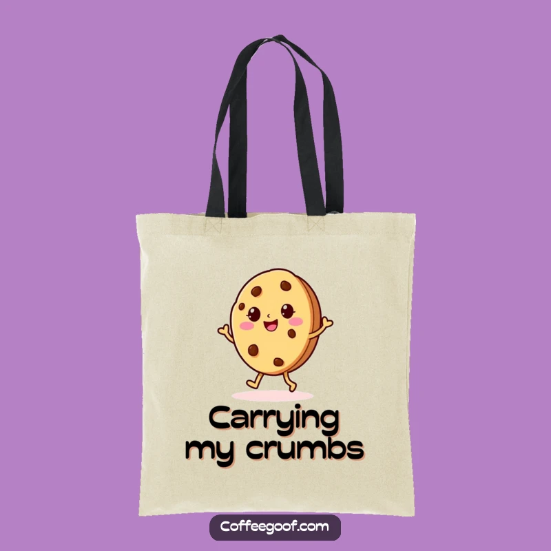 Funny Cookie Jig Tote Bag: Cheerful Baked Character Carry-All for Errands