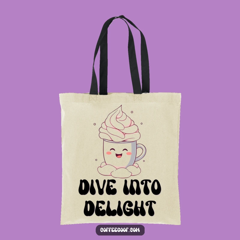 Funny Cocoa Mug Cannonball Tote Bag - Carry Your Cozy Vibes Anywhere