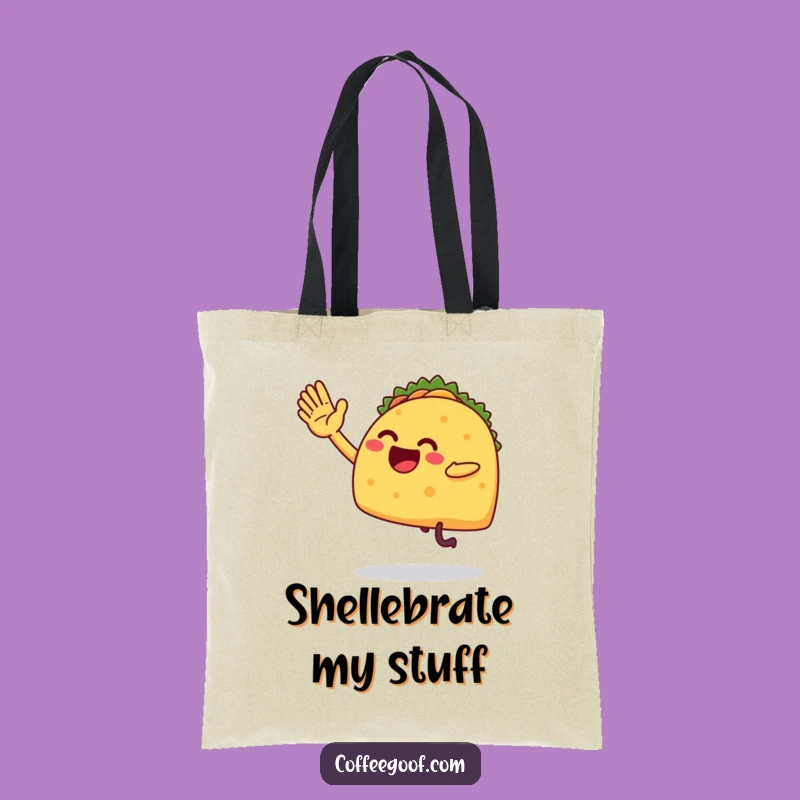 Funny Taco High-Five Tote Bag - Hilarious Carry-All for Fiesta Fun