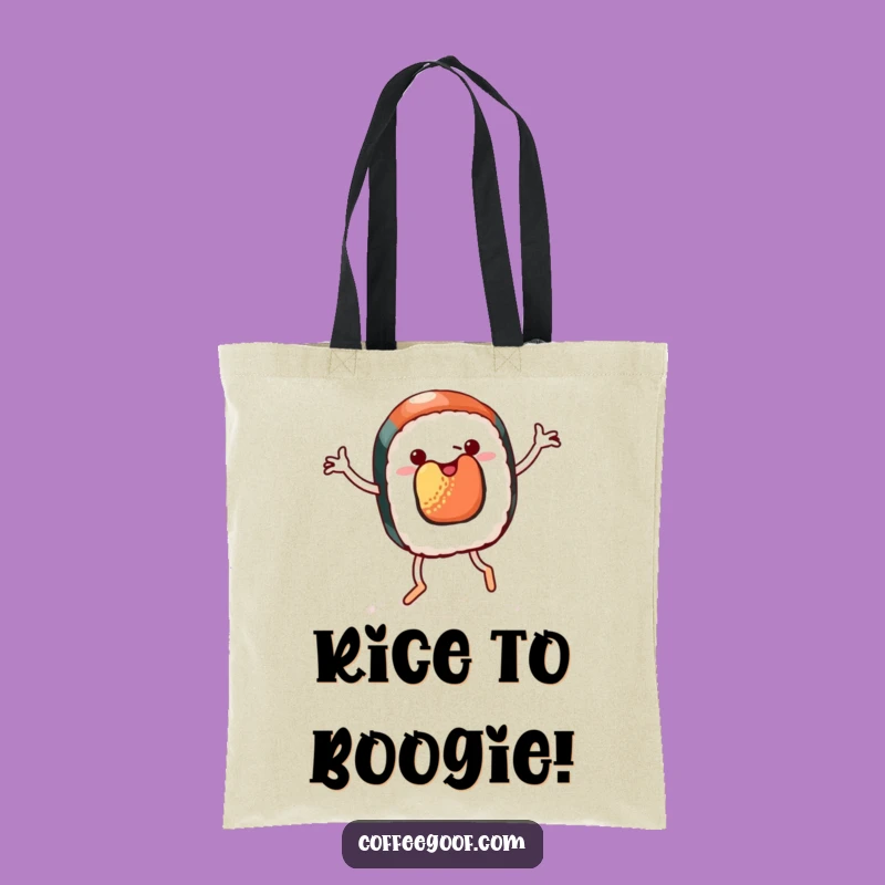 Funny Sushi Jig Tote Bag - Whimsical Carry-all, Hilarious Foodie Gift